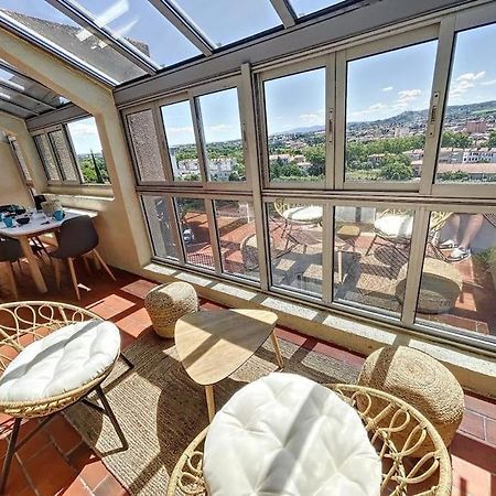 カルカソンヌLe Panoramique - Sublime Vue Sur La Citeアパートメント エクステリア 写真